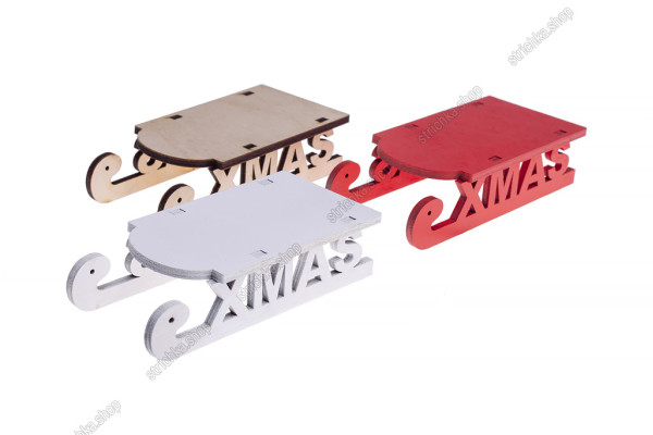 Дерев’яні санки XMAS 110x28x58мм