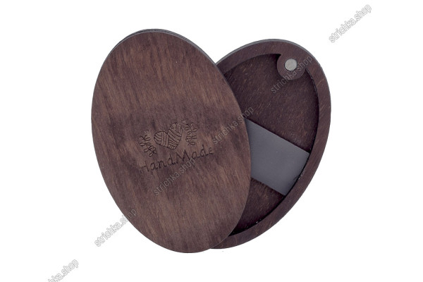 Древ'яна магнітна гольниця овальна, Handmade, FSDI-010. Палісандр