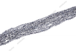 Намистини Хрусталь Rondelle 8мм, 72шт./нит. № 115 White Silver on Crystal