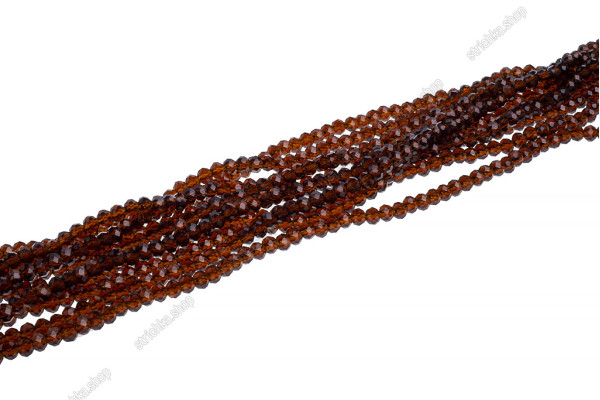 Намистини Хрусталь Rondelle 6мм, 85-90шт./нит. №12 Smoky Citrine