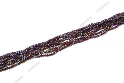 Намистини Хрусталь Rondelle 8мм, 72шт./нит. № 12 AB Smoky Citrine