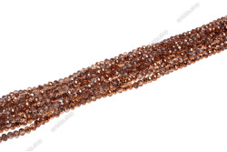 Намистини Хрусталь Rondelle 8мм, 72шт./нит. № 138 Golden Champagne