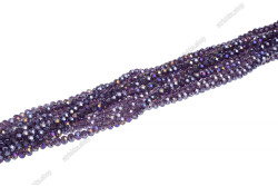 Намистини Хрусталь Rondelle 8мм, 72шт./нит. № 13 AB Purple