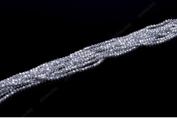 Намистини Хрусталь Rondelle 2мм. № 141 White Silver