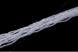 Намистини Хрусталь Rondelle 8мм, 72шт./нит. № 1 AB Crystal