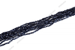 Намистини Хрусталь Rondelle 4мм, 120-130шт./нит. №2 AB Black