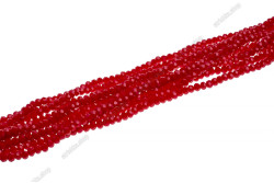 Намистини Хрусталь Rondelle 2мм. № 35 Light Red Opaque