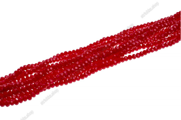 Намистини Хрусталь Rondelle 2мм. № 35 Light Red Opaque