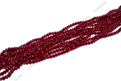 Намистини Хрусталь Rondelle 8мм, 72шт./нит. № 37 Dark Red Opaque