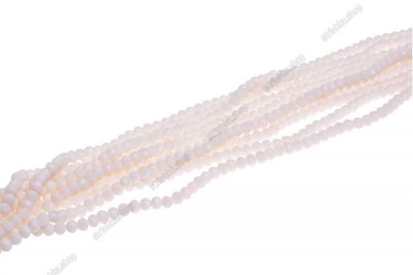 Намистини Хрусталь Rondelle 3мм. № 38 Light Cream Opaque