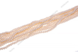 Намистини Хрусталь Rondelle 4мм, 120-130шт./нит. №40 Light Peach Opaque