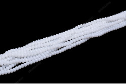 Намистини Хрусталь Rondelle 2мм. № 43 White Opaque