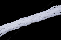 Намистини Хрусталь Rondelle 3мм. № 68 White Jade