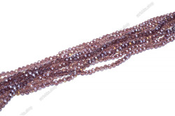 Намистини Хрусталь Rondelle 6мм, 85-90шт./нит. №6 AB Grape