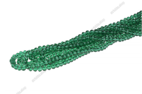 Намистини Хрусталь Rondelle 2мм. № 19 Green Zircon