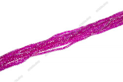 Намистини Хрусталь Rondelle 8мм, 72шт./нит. № 84 AB Pink Fuchsia Painted