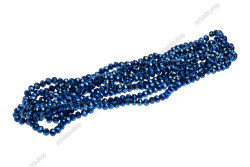 Намистини Хрусталь Rondelle 8мм, 72шт./нит. № 91 Blue Cobalt