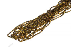 Намистини кришталеві Біконус довгий 4x8мм, +/-65шт./нит. №86 Yellow Gold