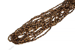 Намистини кришталеві Біконус довгий 4x8мм, +/-65шт./нит. №87 Red Gold