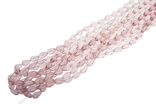Намистини Хрусталь, Капля 10x15мм, 18шт./уп. № 25 Light Rose