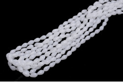 Намистини Хрусталь, Капля 10x15мм, 18шт./уп. № 68 White Jade