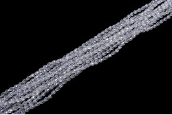 Намистини Хрусталь, Капля 6x8мм, 70шт./уп. № 1 AB Crystal
