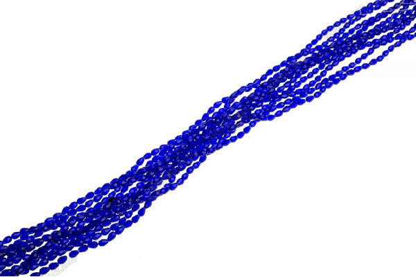 Намистини Хрусталь, Капля 4x6мм, 70шт./уп. № 5 Cobalt