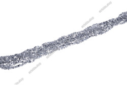 Намистини Хрусталь Трикутник 4x2.7мм, 125-130шт./нит. №115 White Silver on Crystal