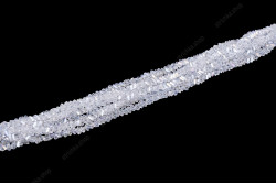 Намистини Хрусталь Трикутник 6x3.5мм, 85-90шт./нит. №1 AB Crystal