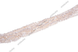 Намистини Хрусталь Трикутник 6x3.5мм, 85-90шт./нит. №38 AB Light Cream Opaque