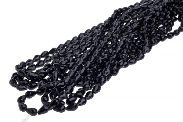 Намистини Хрусталь, Капля 10X15мм, 18шт./уп. №2 Black
