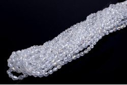 Намистини Хрусталь Rondelle, Капля 6x8мм, 70шт./нит. №1 AB Crystal