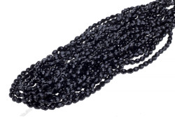 Намистини Хрусталь Rondelle, Капля 4х6мм, 70шт./нит. №2 Black