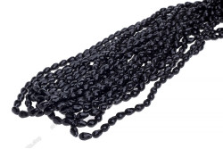 Намистини Хрусталь, Капля 8x11мм, 58шт./нит. №2 Black