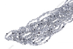 Намистини Хрусталь, Таблетка 4мм, 150шт./нит. №115 White Silver on Crystal