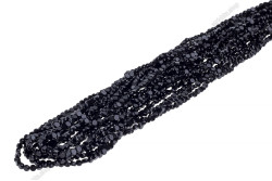 Намистини Хрусталь, Таблетка 4мм, 150шт./нит. №2 Black