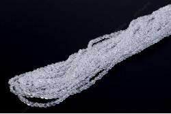 Намистини Хрусталь Rondelle, Таблетка 4мм, 100шт./нит. №1 Crystal