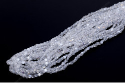 Намистини Хрусталь Rondelle, Таблетка 6мм, 100шт./нит. №1 AB Crystal