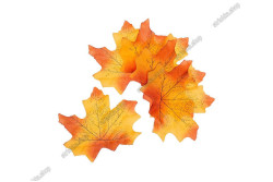 Листочки кленові 16см. Жовто-червоний 