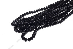 Намистини Хрусталь Rondelle 8мм, 65-70шт./нит. № 2 Black